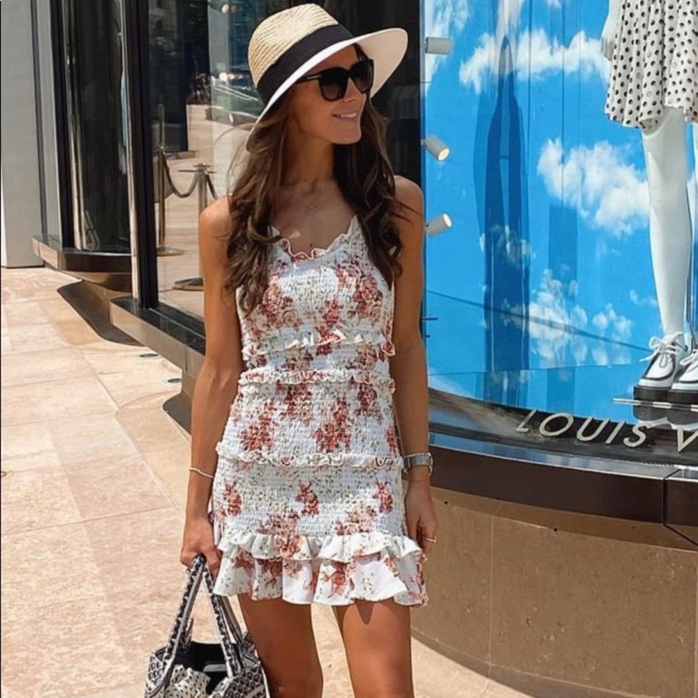 Zara printer mini dress